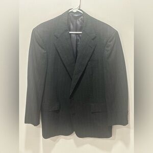 Polo by Ralph Lauren Men’s Suit Jacket Gray White Stripe Size 42/36